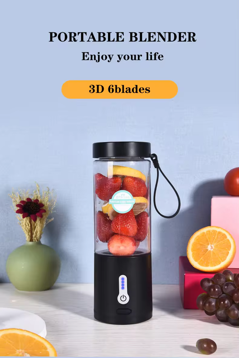 Portable blender zwart